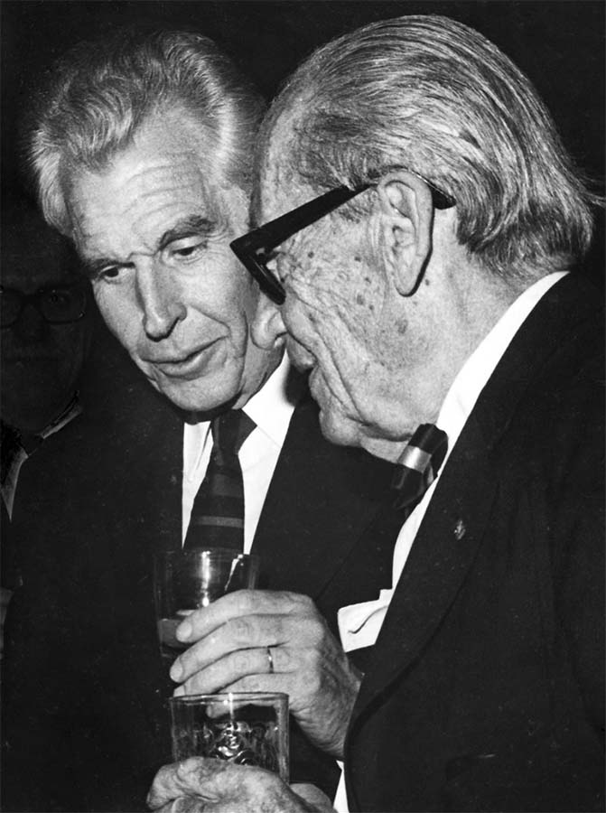 Amancio Williams y Walter Gropius en Buenos Aires, diciembre de 1968