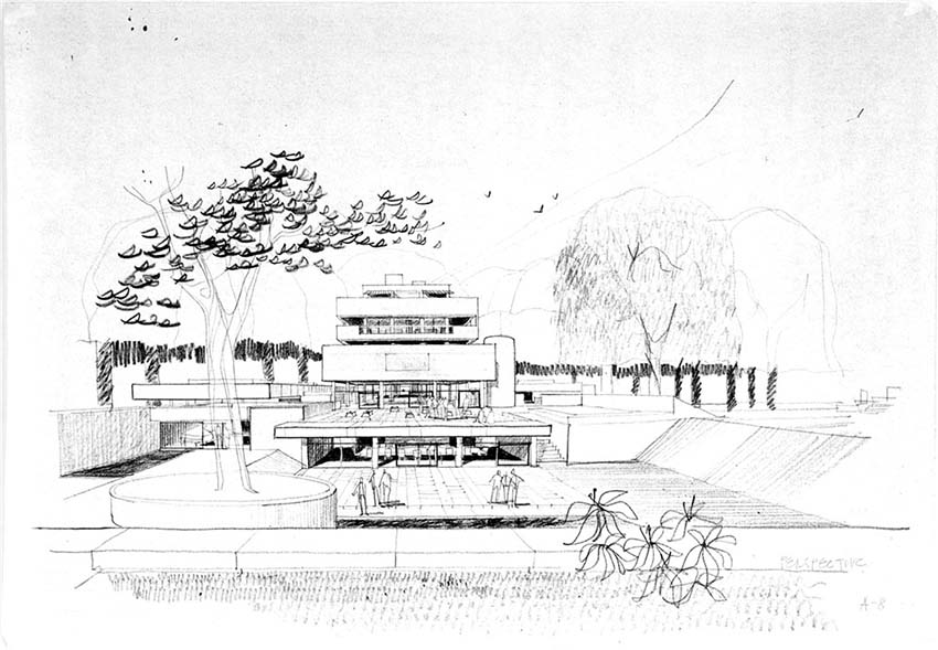 Walter
Gropius / TAC: propuesta “A” para la residencia de la Embajada de Alemania enBuenos Aires