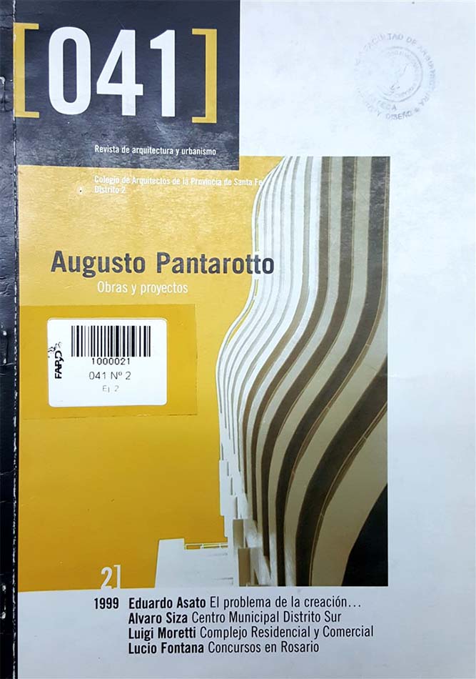 Portada del segundo número de la Revista
de Arquitectura y Urbanismo [041]