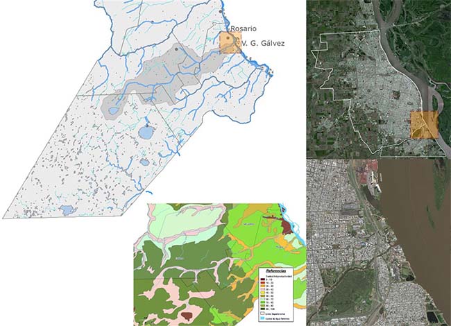 Área de estudio: Desembocadura de la cuenca
del arroyo Saladillo y aptitud del suelo de la cuenca