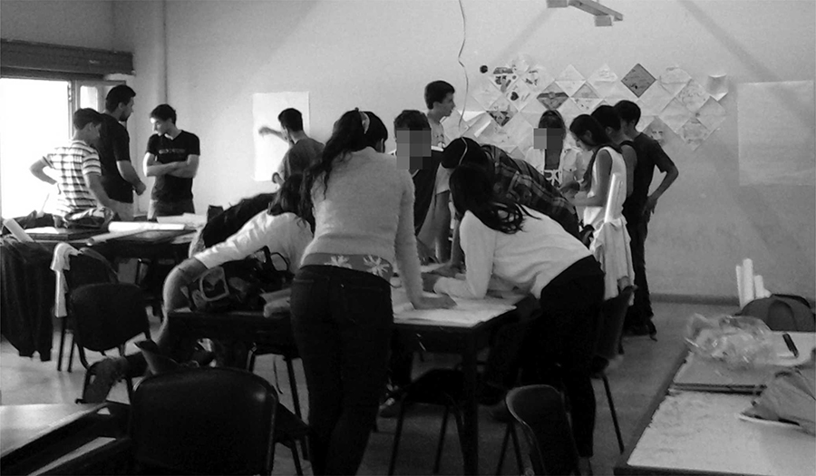 Relevamiento fotogr&aacute;fico dentro de los
talleres de Dise&ntilde;o Industrial. 