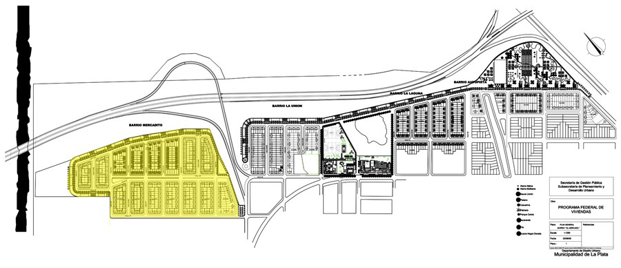 Plano de urbanización | Barrio El Mercadito, La Unión, La Bajada y Autopista
