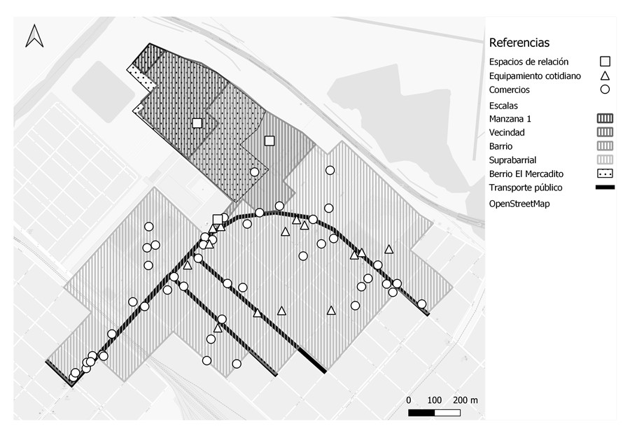 Análisis sobre la manzana 1 | Barrio El Mercadito.