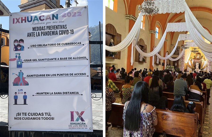 Iglesia del municipio de Ixhuacán de los
Reyes, Veracruz. 