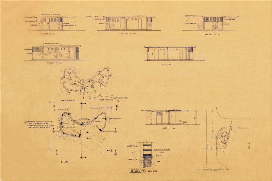 Entrada por la urb. ‘Las Acacias’ / Caseta vigilancia / Plano de arquitectura (Plano 38-A-11).