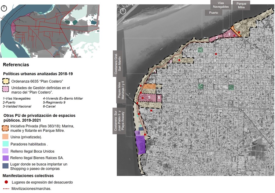 Espacios p&uacute;blicos o privados del Estado sujetos a pol&iacute;ticas urbanas en el per&iacute;odo 2018-2021