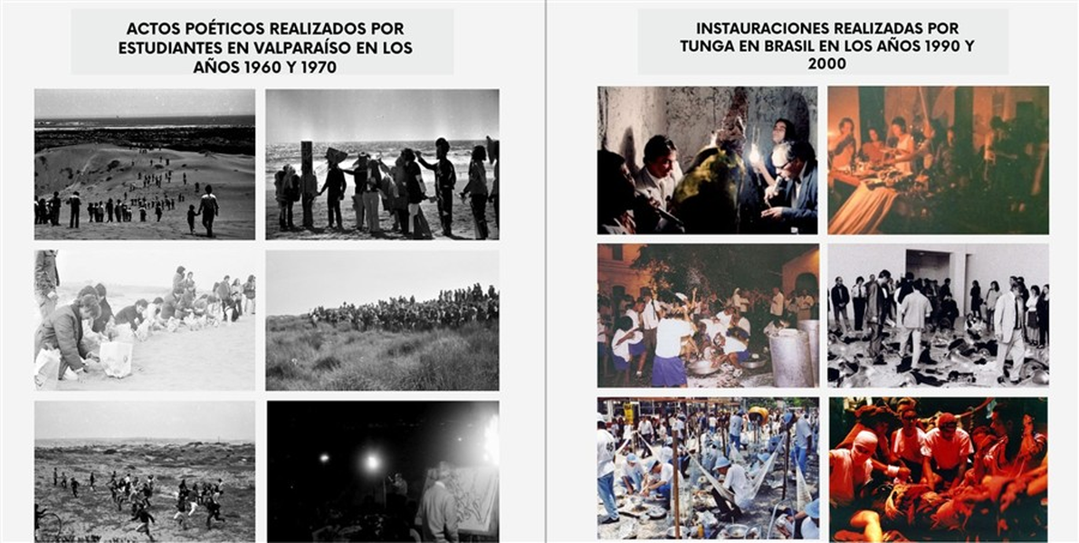 Actos Po&eacute;ticos, a&ntilde;os 1960 y 1970. Instauraciones, a&ntilde;os 1990 y 2000.