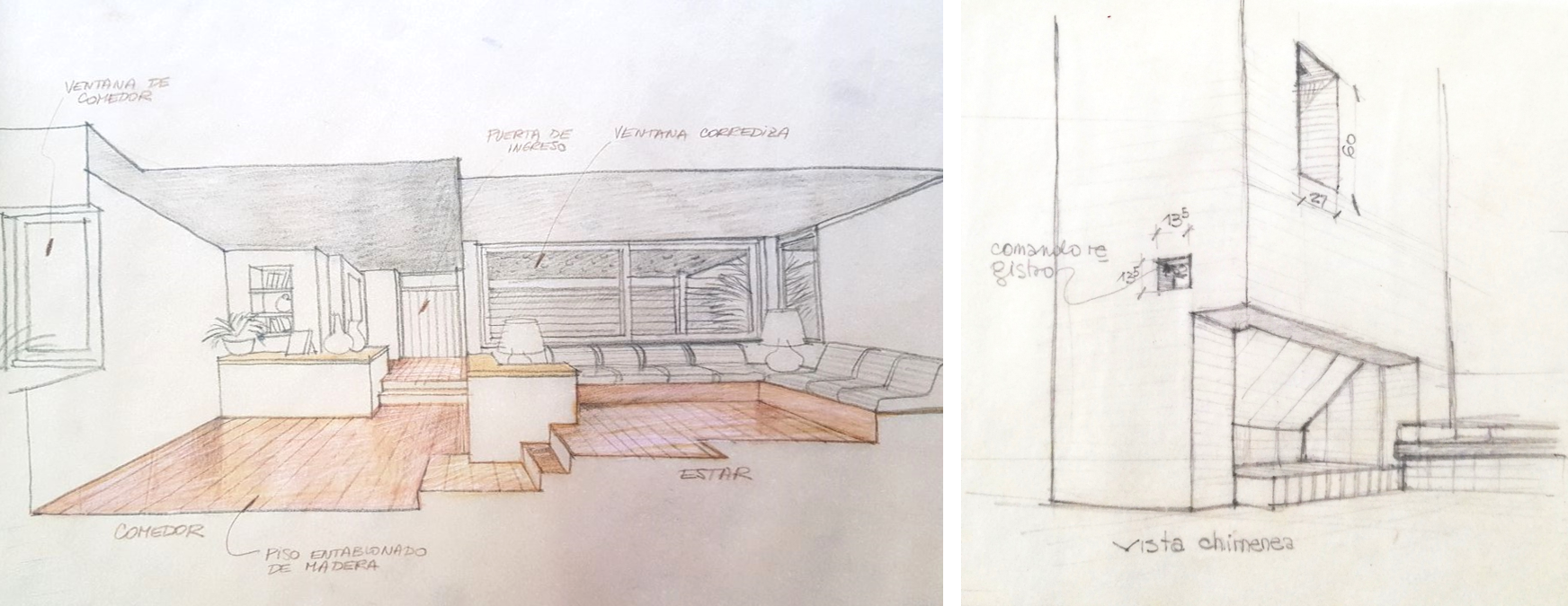 Interiores del proyecto Vivienda individual Fernando Jofr&eacute;.