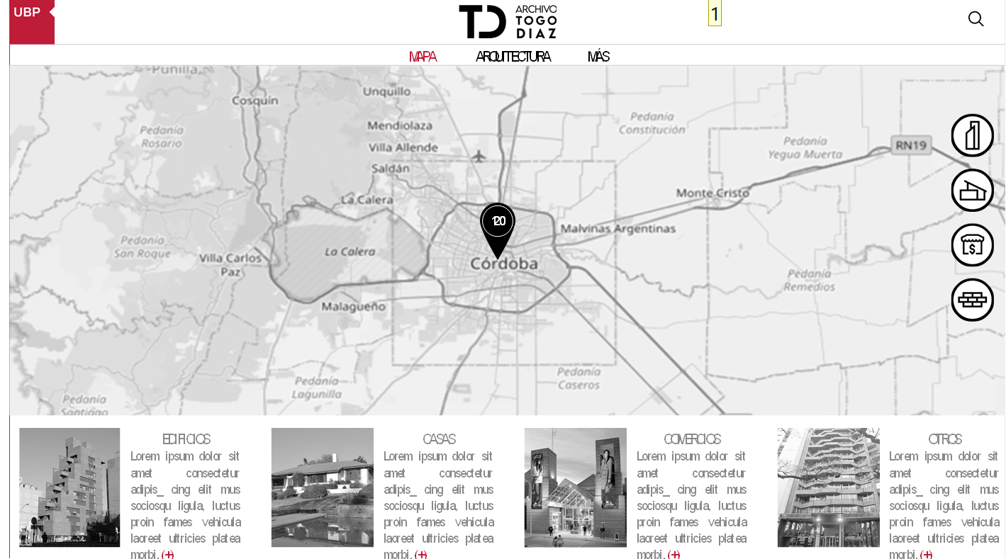 Visualizaci&oacute;n del mapa en la plataforma virtual desde una computadora.