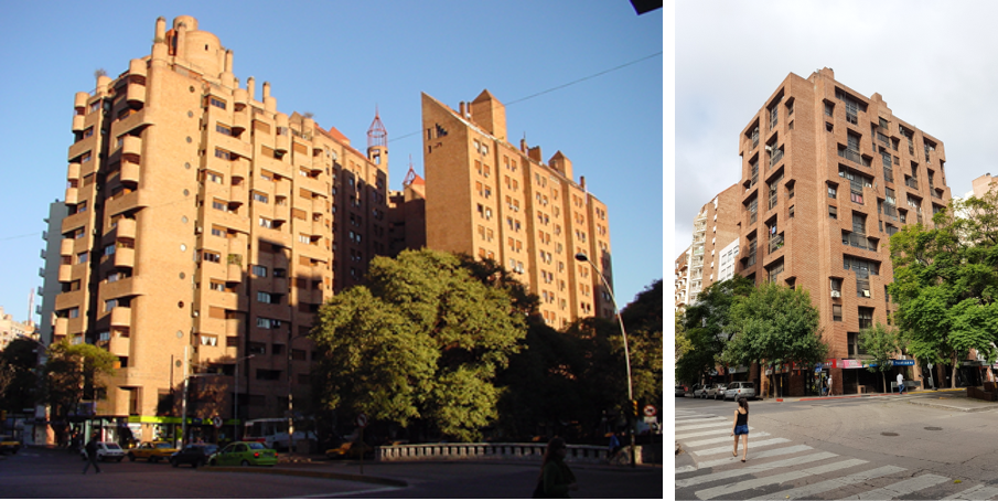Edificios de vivienda en altura en &aacute;rea Central de C&oacute;rdoba, Argentina proyectados y construidos por D&iacute;az y Lozada S.R.L.: Calicantos (1985-1990) y Zigurat (1983), todos ellos sobre el Bv. San Juan y su continuaci&oacute;n Bv. Ill&iacute;a.