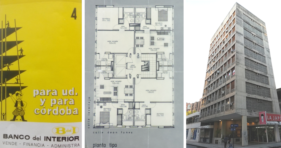 Planos de venta y edificio construido &lsquo;Plaza Malanca.&rsquo;