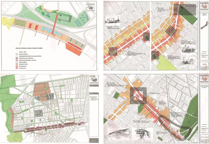 Cartograf&iacute;as in&eacute;ditas del Anteproyecto del Plan Montevideo: la llave de la Bah&iacute;a, Barrio Casavalle, centralidades de Paso Molino y Uni&oacute;n.