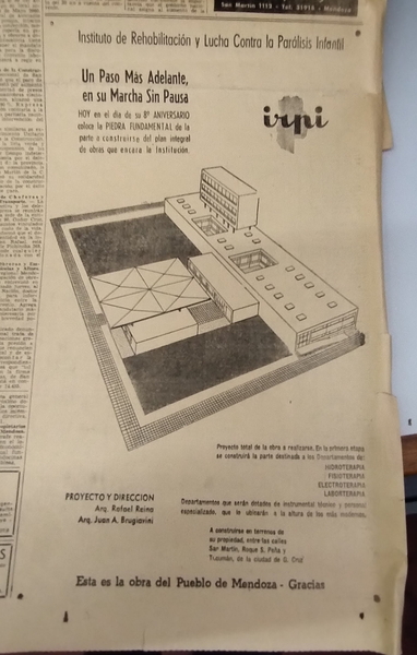 Proyecto no construido para IRPI, 1961.