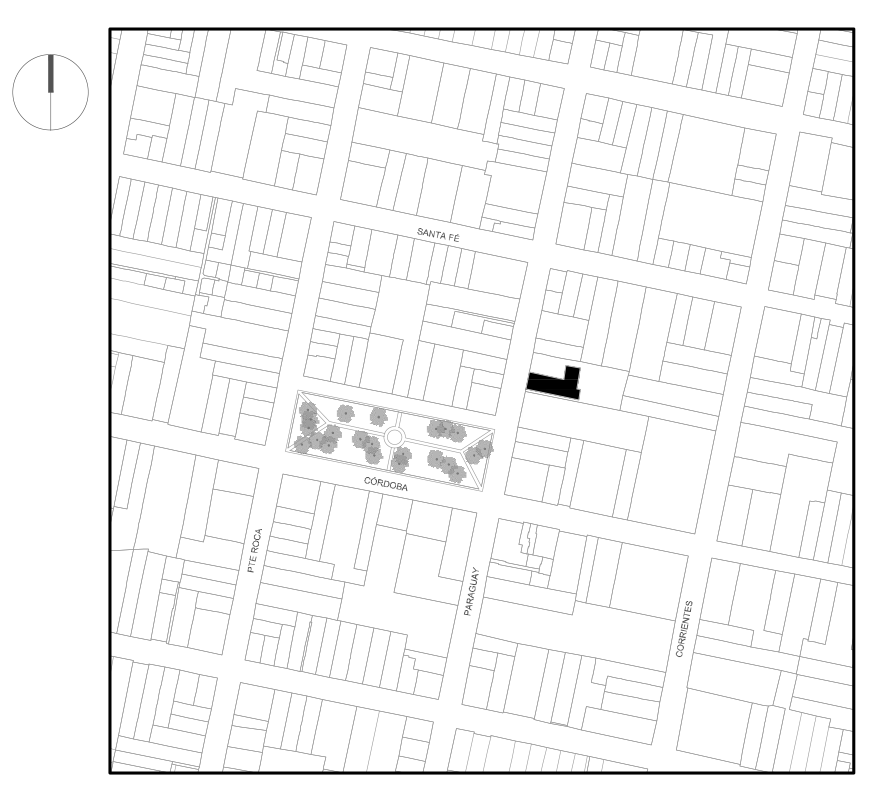 Ubicación en la planta urbana actual.