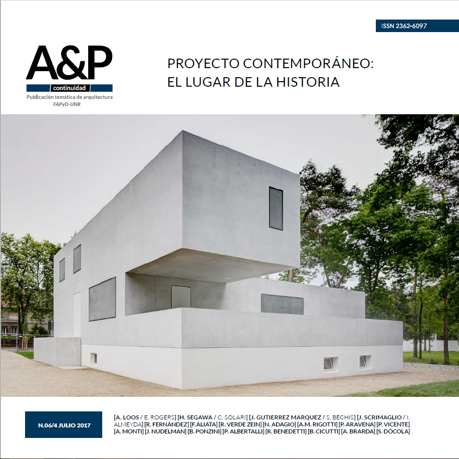 Imagen de tapa : Casa L. Moholy Nagy. Dessau-Alemania, 1925. Intervención Bruno-Fioretti-Márquez (2014) Imagen cedida por el Arq. J. Gutiérrez Márquez